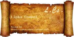 Lipka Csepel névjegykártya